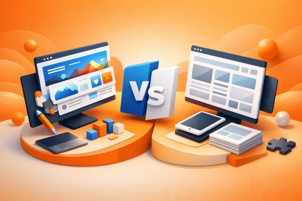 Maatwerk website versus template vergelijken
