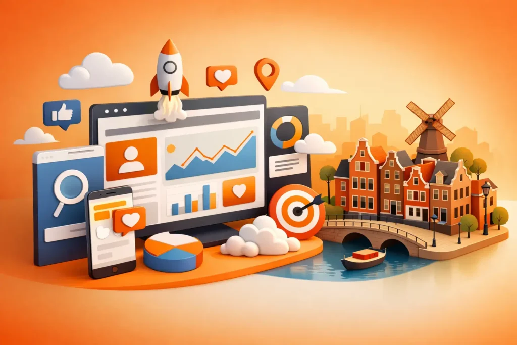 Online aanwezigheid opbouwen in Amsterdam