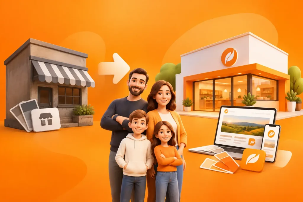 Rebranding voorbeeld voor een familiebedrijf